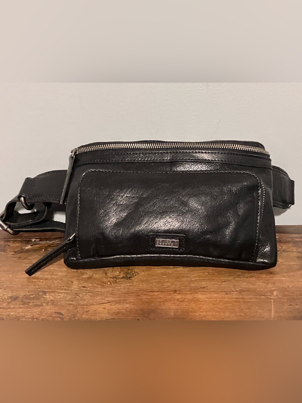 SPIKES & SPARROW LEATHER HIP BAG - OREGON - BLACK - Picture 5 of 15